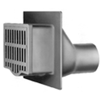 Vertical Wall Drain with Backwater Valve