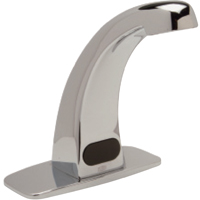 AquaSense® Single Hole Sensor Faucet with 0.5 gpm Aerator and Stainless Supply Hose in Chrome