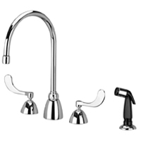 AquaSpec® widespread faucet with 8