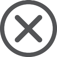 Icon X (In Circle)