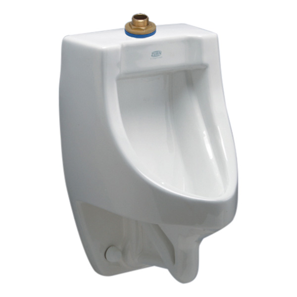 Zurn Z5738.207.00 1-Pint Per Flush High Efficiency Urinal System Top Spud Small Footprint Urinal with Manual DiapragmFlush Valve Zurn Industries